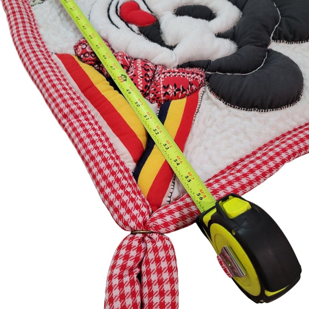 Disney hand made quilted mickey mouse wall tapestry fabric art vintage balloons - Picture 9 of 12